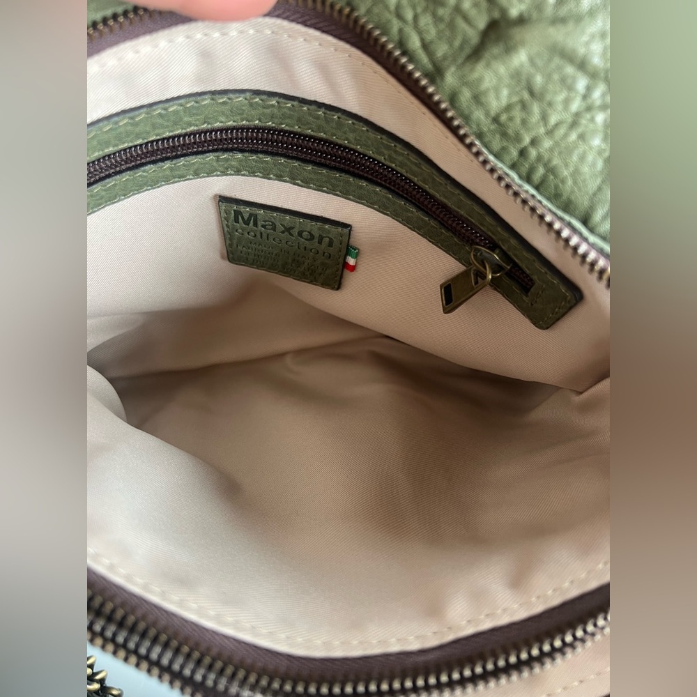 Maxon Pebble Leather Crossbody Bag - Picture 8 of 10